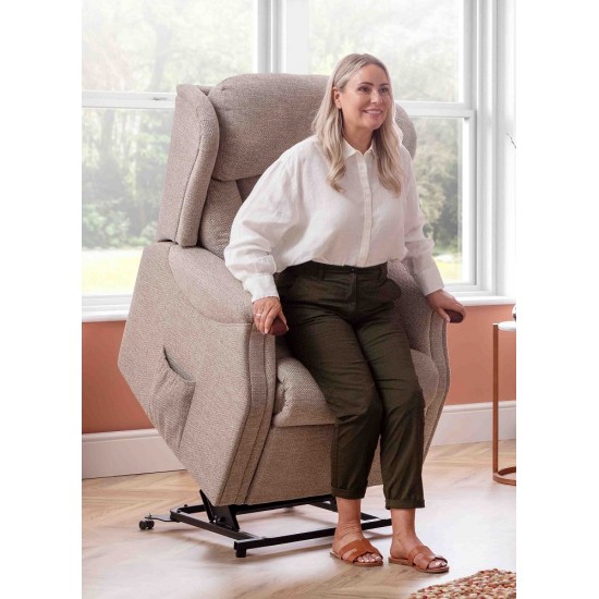 Canterbury Single Motor Riser Recliner Chair Zero VAT - GRANDE - 5 Year Guardsman Furniture Protection Included For Free!