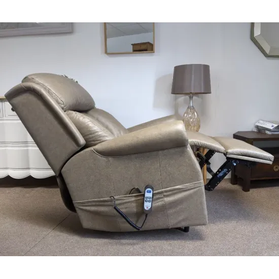 SHOWROOM CLEARANCE ITEM - RISER RECLINER - Celebrity Ashfield Grande Dual Motor Lift and Tilt Recliner in Leather