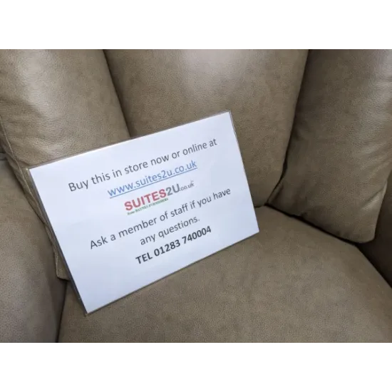 SHOWROOM CLEARANCE ITEM - RISER RECLINER - Celebrity Ashfield Grande Dual Motor Lift and Tilt Recliner in Leather