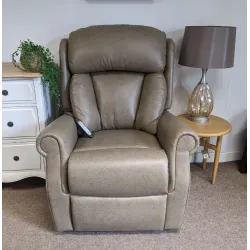 SHOWROOM CLEARANCE ITEM - RISER RECLINER - Celebrity Ashfield Grande Dual Motor Lift and Tilt Recliner in Leather