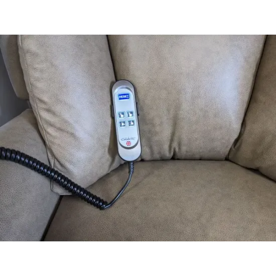 SHOWROOM CLEARANCE ITEM - RISER RECLINER - Celebrity Ashfield Grande Dual Motor Lift and Tilt Recliner in Leather