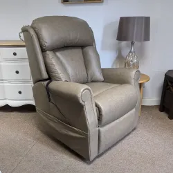 SHOWROOM CLEARANCE ITEM - RISER RECLINER - Celebrity Ashfield Grande Dual Motor Lift and Tilt Recliner in Leather