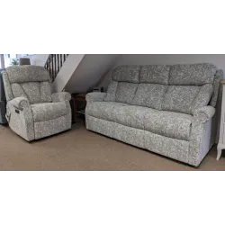 SHOWROOM CLEARANCE ITEM - Celebrity Ashfield 3 Seater Sofa & Power Recliner Recliner
