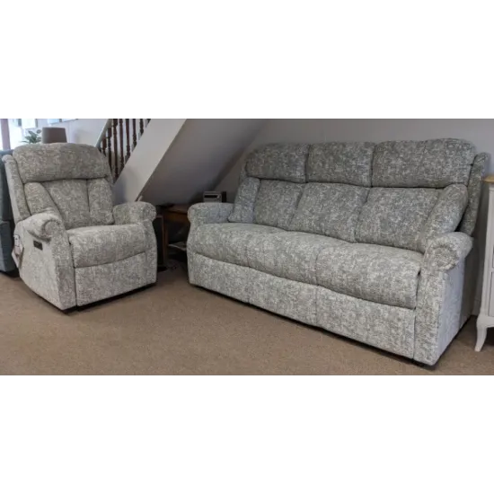 SHOWROOM CLEARANCE ITEM - Celebrity Ashfield 3 Seater Sofa & Power Recliner Recliner