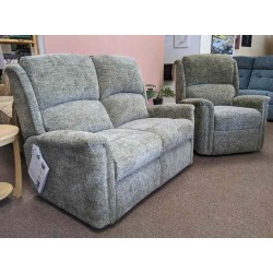 SHOWROOM CLEARANCE ITEM - Celebrity Farndon 2 Seater Sofa & Power Recliner Recliner